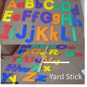 Lakeshore Giant Foam Letters Complete Set of Upper & Lowercase Set plus extras